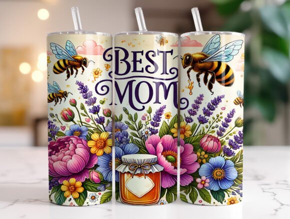 Best Mom 20 Oz Tumbler Wrap Mother’s Day
