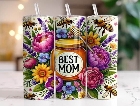Best Mom Mother’s Day 20 Oz Tumbler Wrap
