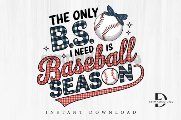 Funny Baseball PNG, the Only BS I Need: Embroidery Review