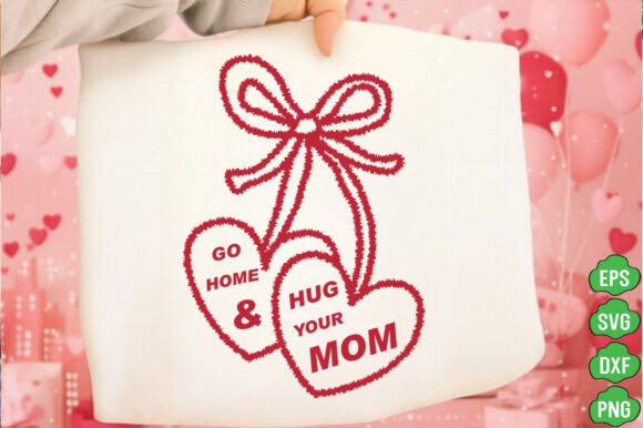 Hug Your Mom PNG, Cherry Valentines PNG