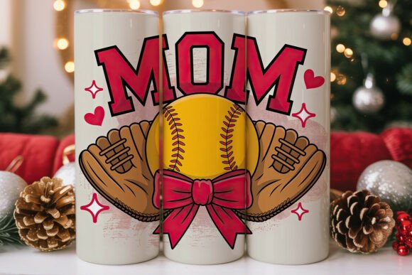 MOM Softball Glove 20oz Tumbler Wrap