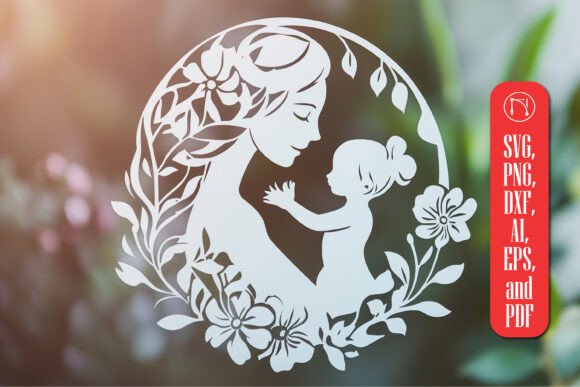 Paper Cut Mother’s Day SVG Cut File
