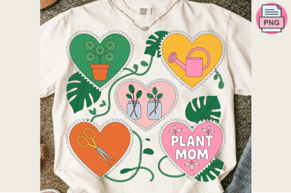 Plant Mom Hearts with Monstera and Propa
