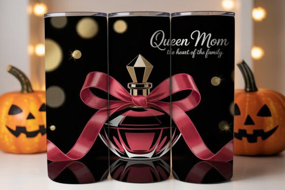 Queen Mom Perfume Tumbler Wrap: An Embroidery Design Review